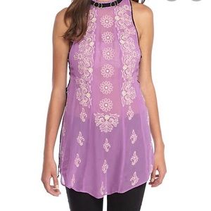 Free People Sunset Kisses Embroidered Tunic